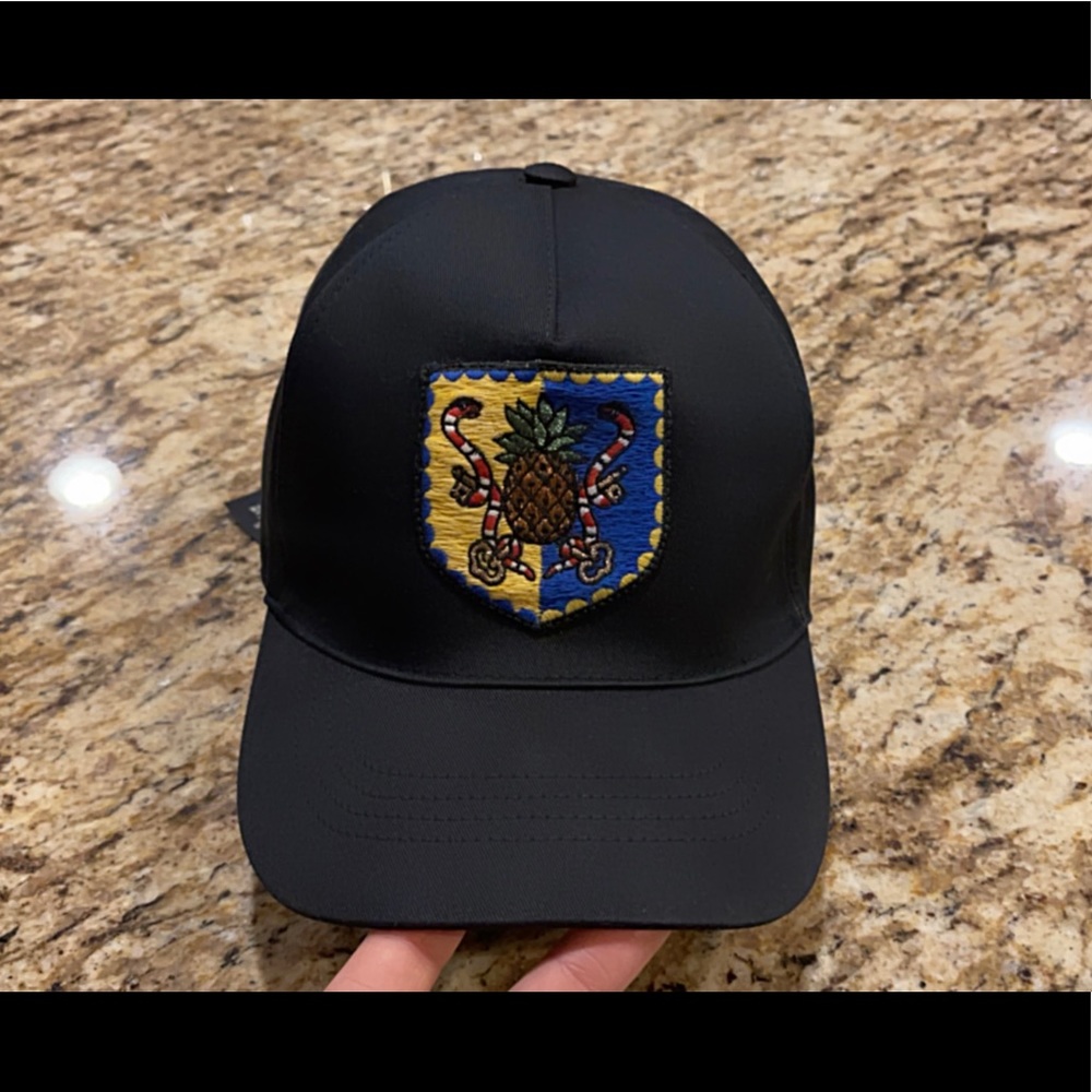 SOLD Gucci Pineapple Crest Baseball Cap